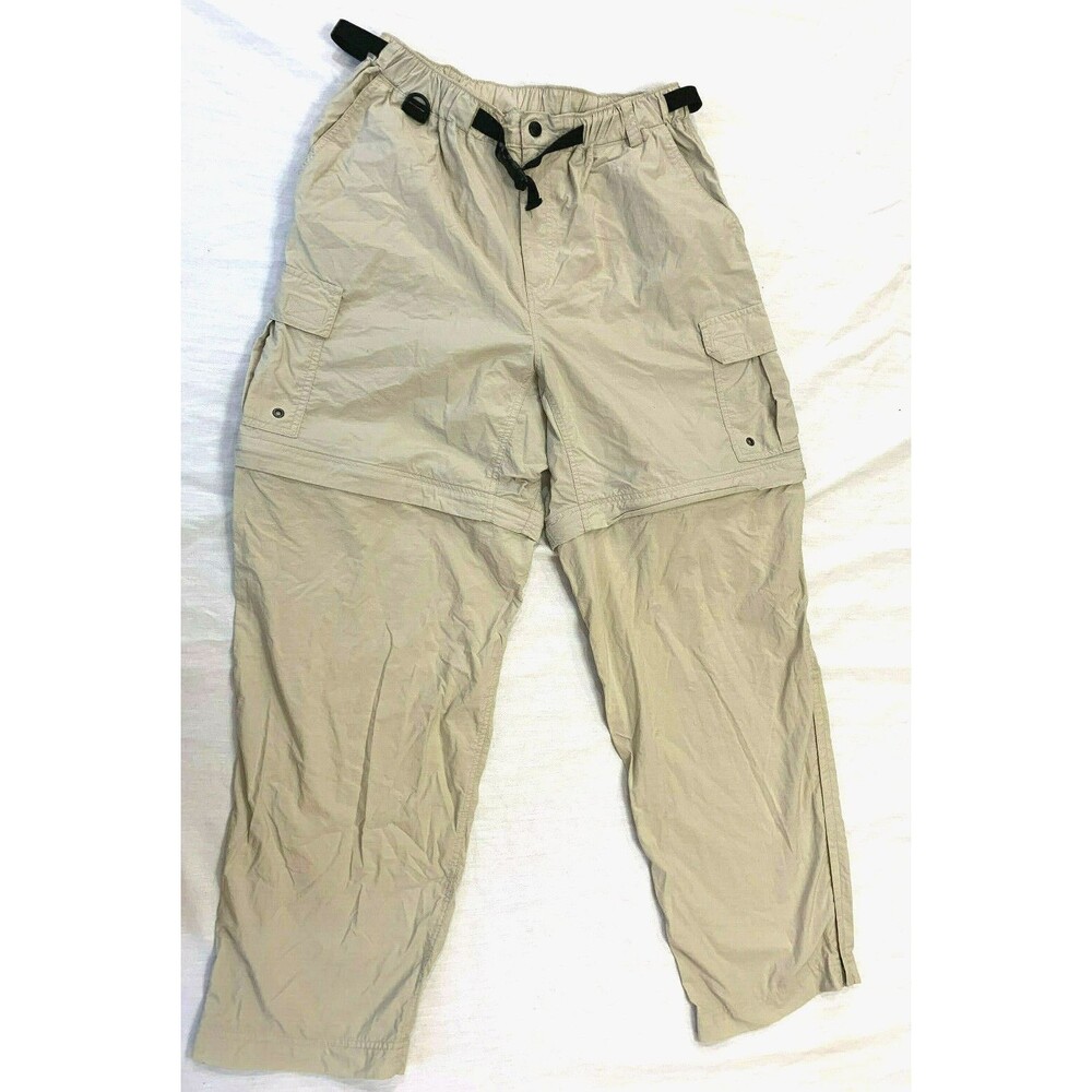 REI WOMENS CARGO NYLON PANTS SHORTS SIZE L 12-14